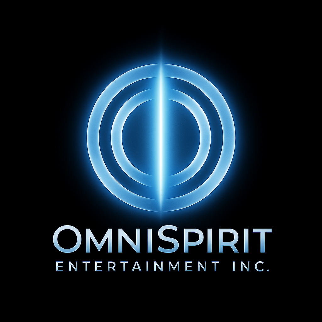 New Logo Square OmniSpirit Entertainment logo symbolizing remembrance and truth
